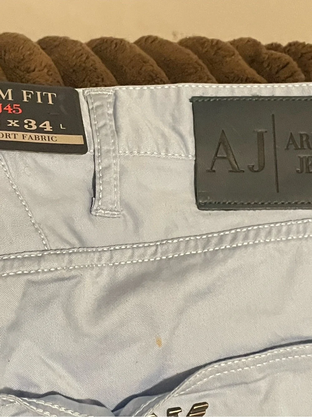 Armani Jeans Light Blue slimfit Men's Pants 36x34